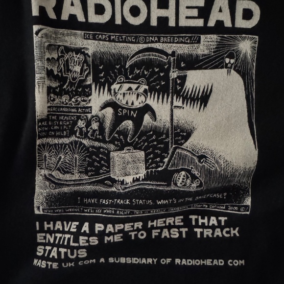 Vintage Radiohead Black Shirt - Picture 3 of 4